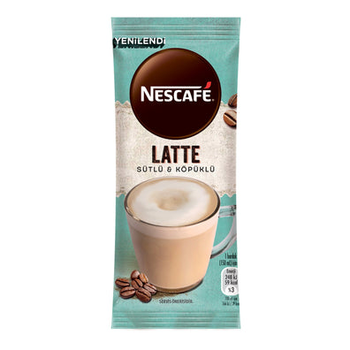 Nescafe Latte Milky Frothy Instant Coffee Mix cover photo that shows it in its 14.5 grams new packaging